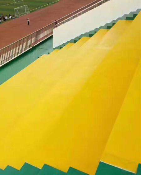 睢县球场台阶翻新修补改造